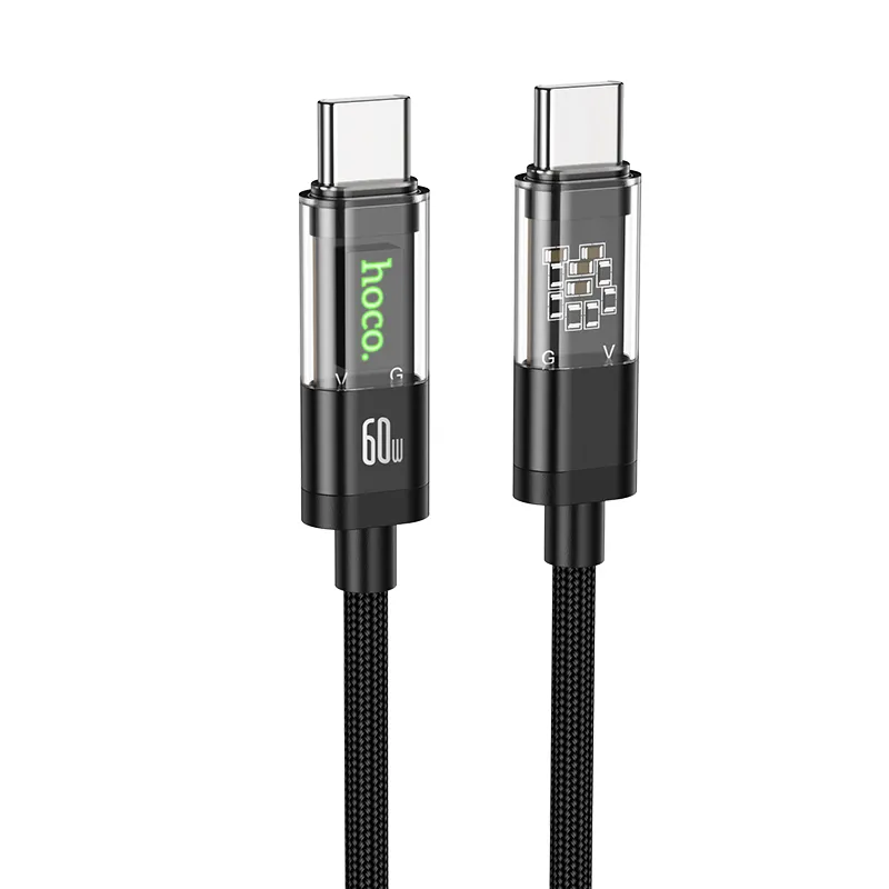 Hoco U116 Transparent Discovery Edition 60W Type-C to Type-C Cable