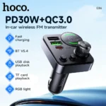 E86 Alegria 48W Dual Port Car Charger | 30W PD + QC3.0 | Bluetooth 5.4 FM Transmitter - Image 2