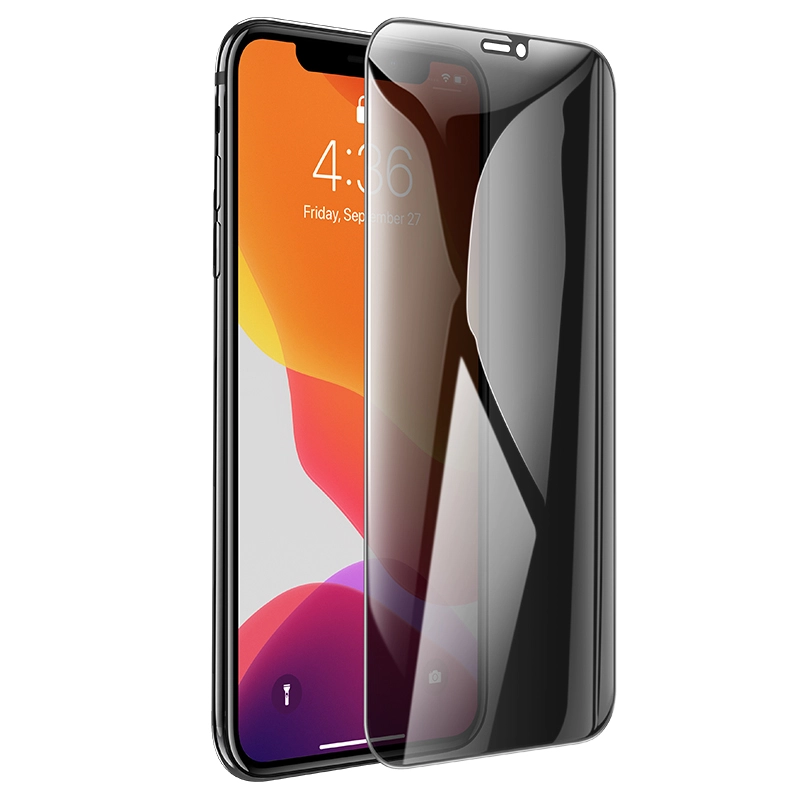 Hoco A34 Plus 9D large Arc Dustproof Anti-spy Privacy Protection Glass for iPhone iPX