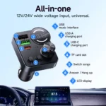 E86 Alegria 48W Dual Port Car Charger | 30W PD + QC3.0 | Bluetooth 5.4 FM Transmitter - Image 5