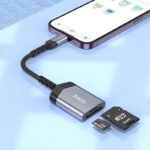 Hoco UA25 2-in-1 Card Reader for iPhone (iP to SD/TF) - Image 2