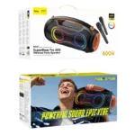 DS67 SuperBass Pro 600W Wireless Party Speaker | RGB Lights & Dual Mic | 6000mAh - Image 8