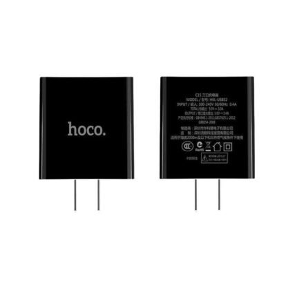 Hoco C15 Three Port Charger with LED Display