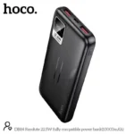 Hoco DB84 Resolute 22.5W 10000mAh Power Bank – 22.5W USB-A, 20W PD & 18W Dual Input - Image 4