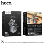 Hoco DWQ04 3-in-1 Wireless Charging Station – Bluetooth Speaker, Alarm Clock & 15W Fast Wireless Charge - Image 5