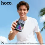 Hoco DWQ04 3-in-1 Wireless Charging Station – Bluetooth Speaker, Alarm Clock & 15W Fast Wireless Charge - Image 4