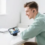 Hoco EQ100 AI Translation Earbuds with Phone Stand – 134 Languages, BT 5.4 - Image 2