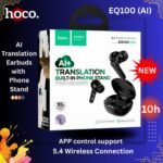 Hoco EQ100 AI Translation Earbuds with Phone Stand – 134 Languages, BT 5.4 - Image 3