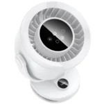 Hoco HX608 3-in-1 Automatic Rotating Clip Fan with 3600mAh Battery – Clip, Desk & Wall Mount Cooling - Image 3