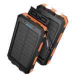 Hoco J164 Platinum Dual Light Solar Power Bank - Image 2