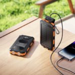 Hoco J164 Platinum Dual Light Solar Power Bank - Image 8