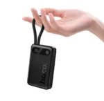 Hoco J171 10000mAh Ultra-Thin Power Bank – 22.5W Fast Charge with 2 Built-in Cables - Image 2