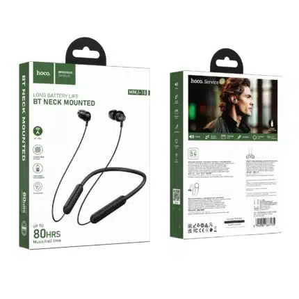 Hoco MMJ18 wireless neckband earphone – product view 9-scaled