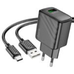 Hoco CS21A 18W Wall Charger Set With USB-A To Type C Cable