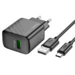 Hoco CS21A 18W Wall Charger Set With USB-A To Type C Cable - Image 2