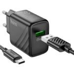 Hoco CS21A 18W Wall Charger Set With USB-A To Type C Cable - Image 3