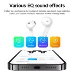 Hoco EQ33 Gem Wireless Earbuds with App Control – Black - Image 5