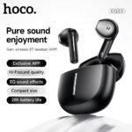 Hoco EQ33 Gem wireless earbuds in Black with charging case