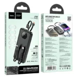 J132 Sabio 22.5W+PD20W 10000mAh Power Bank with Built-in Cables – Fast Charging - Image 4
